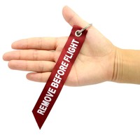 Remove Before Flight kiss me Key Chain metal mini plane Red Print Keychain Ring for Aviation Gifts Key Ring Jewelry Soft Key Fob