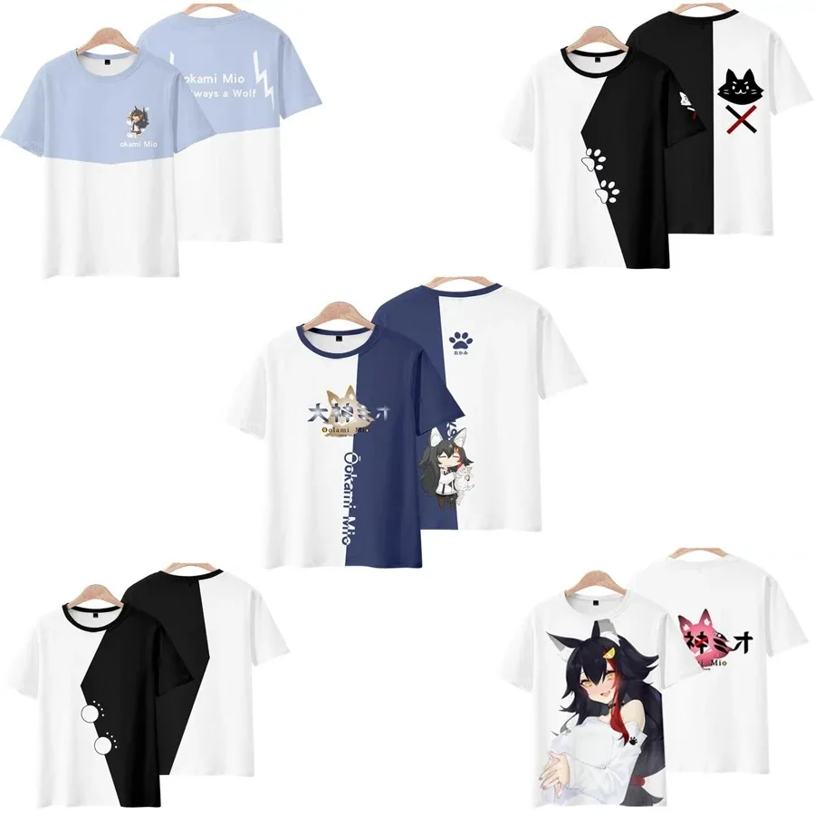 

Anime ookami mio 3d t camisa feminina verão moda o pescoço manga curta engraçado tshirt gráfico t streetwear cosplay traje 2024