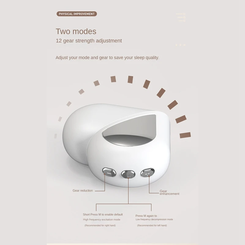 جهاز مساعدة على النوم الذكي للعلاج ، التيار الجزئي ، تخفيف القلق والاكتئاب ، أداة النوم السريع ، القيمة المطلقة والفولاذ المقاوم للصدأ
