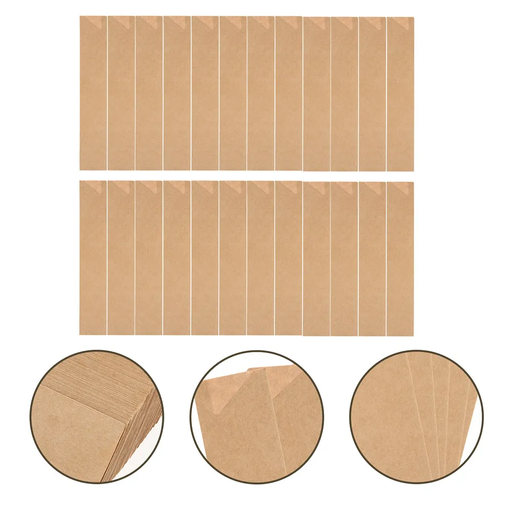 150Pcs Chopsticks Packing Bags Kraft Paper Disposable Tableware Sleeves Easy Access Portable for Office Home Travel Use