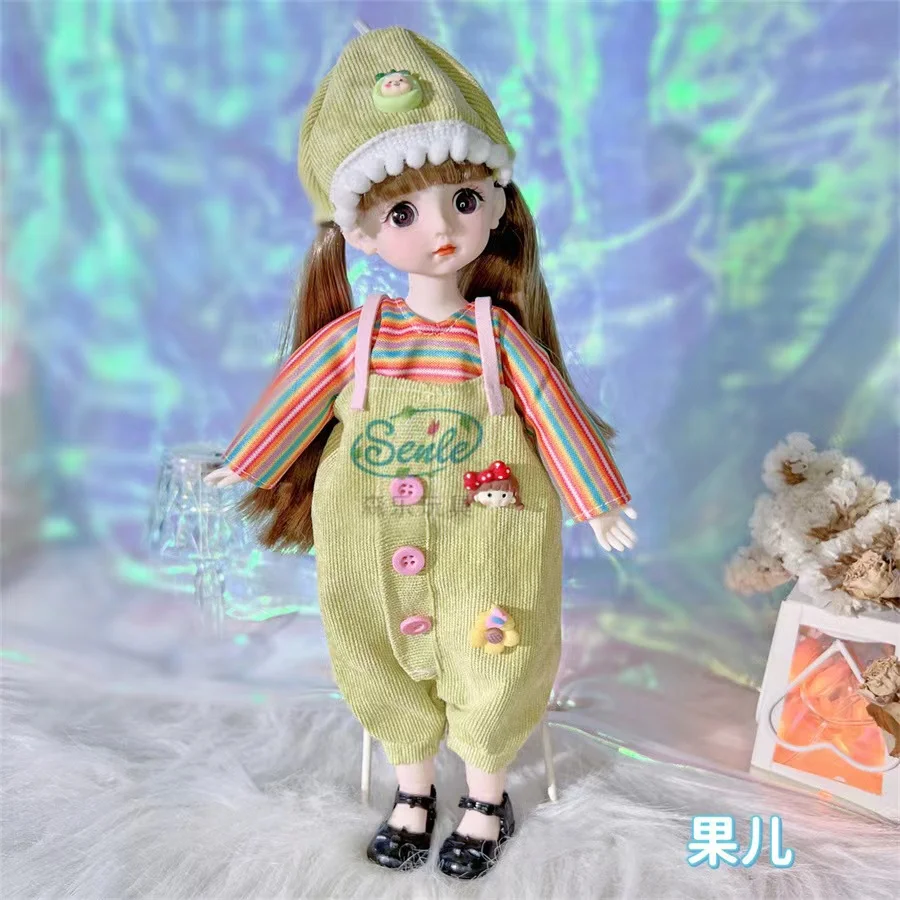 

1/6 bjd Dolls for Girls Hinged Doll 30 cm with Clothes Blonde Brown Eyed Articulated Toys for Children Spherical Joint Playsets