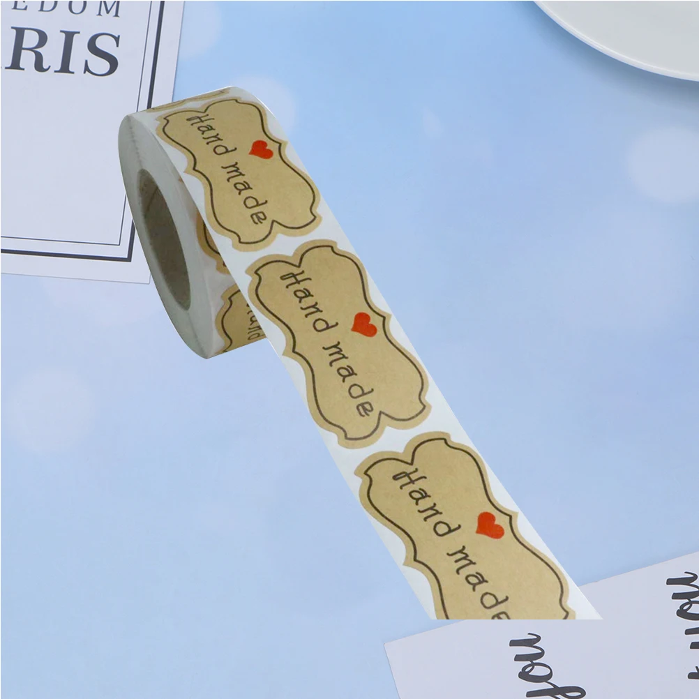 

1 рулон, 250 шт., клейкая уплотнительная наклейка, крафт-бумага, уплотнительная этикетка, наклейки ручной работы с принтом алфавита, уплотнительная наклейка, подарок Sealin