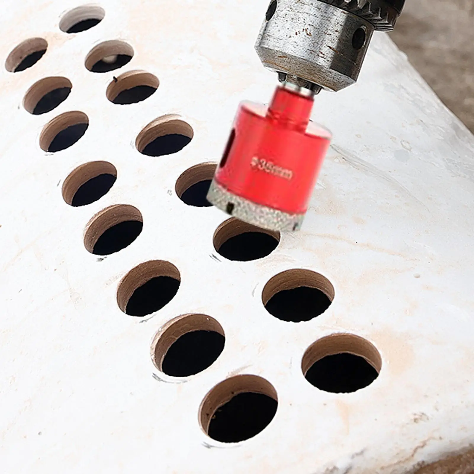 

Комплект кольцевой пилы для плитки, противоскользящие, с футляром для хранения, сверла для фарфоровой плитки, ремонт дома, ремонт стен, электрическая проводка