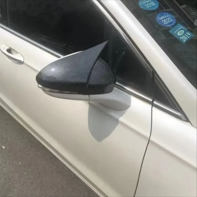 Modified Carbon Fiber Pattern Rearview Mirror Shell Bull Horn Style, Fits Ford New Mondeo 2013-2020