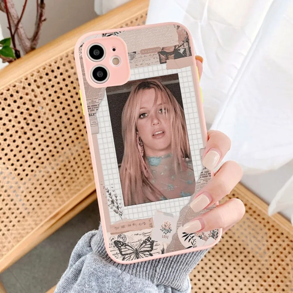 Singer Britney Spears Phone Case For IPhone 14 11 12 13 Mini Pro Max 8 7 Plus X XR XS MAX Translucent Matte Cover