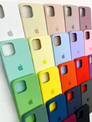 Capas de silicone originais para Apple iPhone, capas oficiais para iPhone 13, 11, 14, 15, 12 Pro Max, 13, 11, 15, 12 Pro, 7, 8, SE, 2020