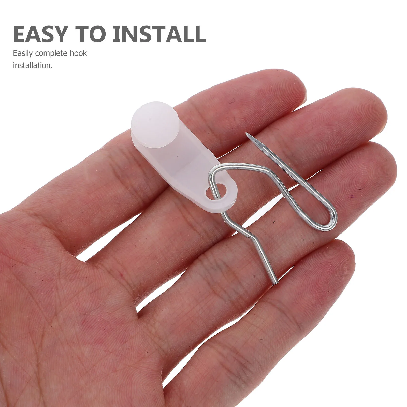 

80 set Hooks Set Plastic Shower Curtain Hooks Replacement For Bathroom Bathtub Dressing Room Curtain Accessories