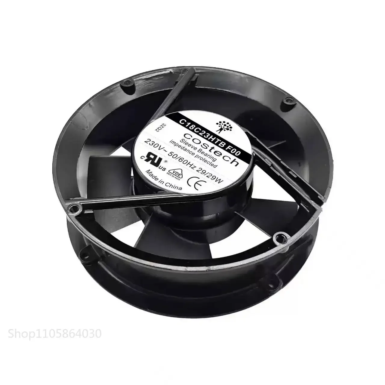 LY SLIDER C18C23HTB F00 AC 230V 29W 17251 Round Cabinet Cooling Fan 172x51mm Industrial Exhaust Axial Fan