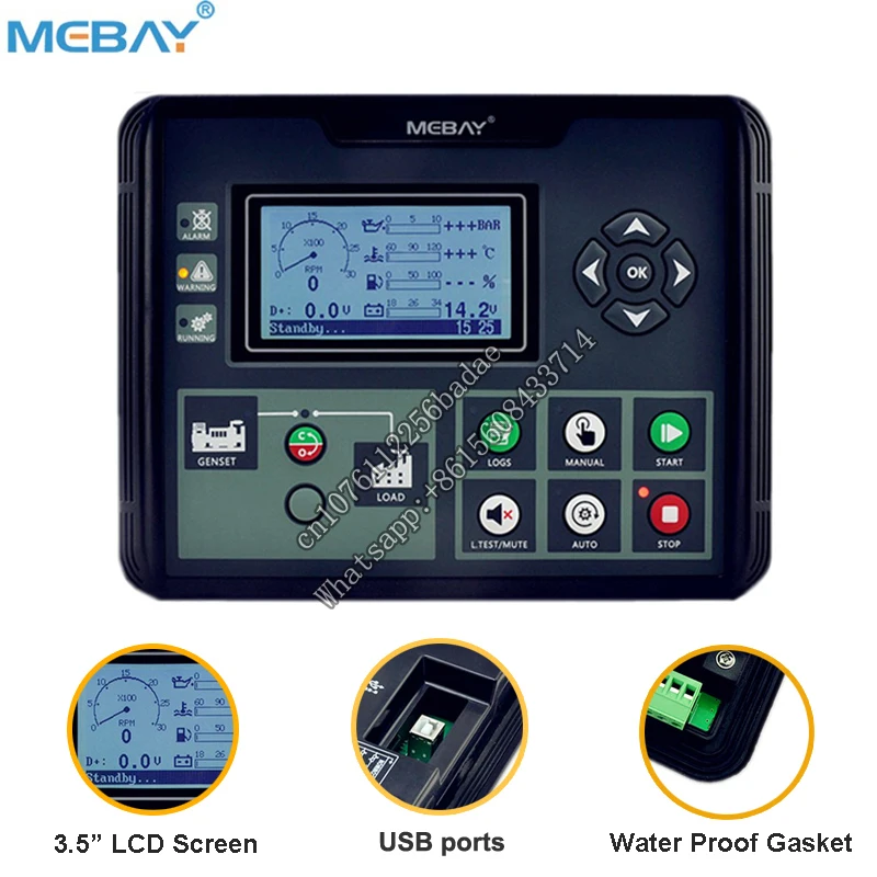 High Quality Auto Manual Start Generator Controller DC50D Similar to 6110N