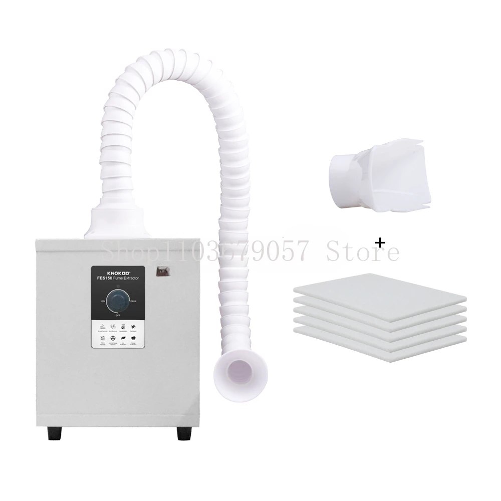 Laser Fume Extractor FES150 Soldering Smoke Absorber Purifier HEPA for Nail Salon,Beauty,DTF Purifier,Laser Engraving