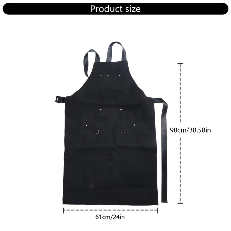 Long Lasting Welding Apron Offers Full Coverage from Chest to Knees for Welders Craftsmen Easy Tool Storage and Access