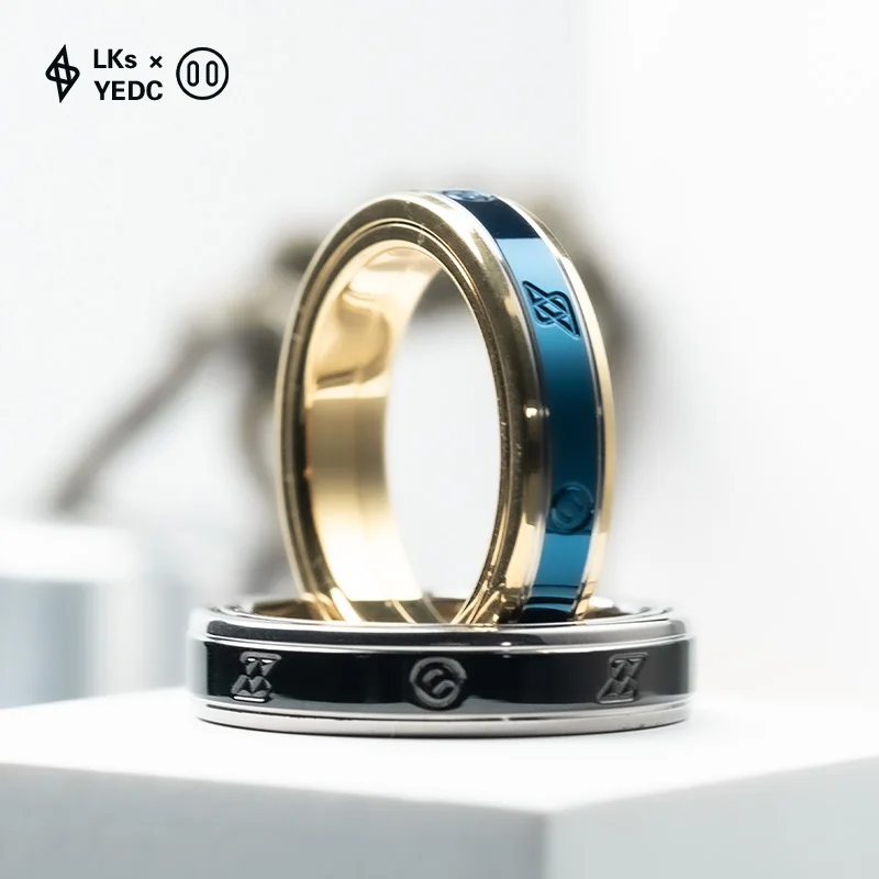 Presale YEDC ZhuanYun Real Jewlrly EDC Toys Magnetic Fidget ring