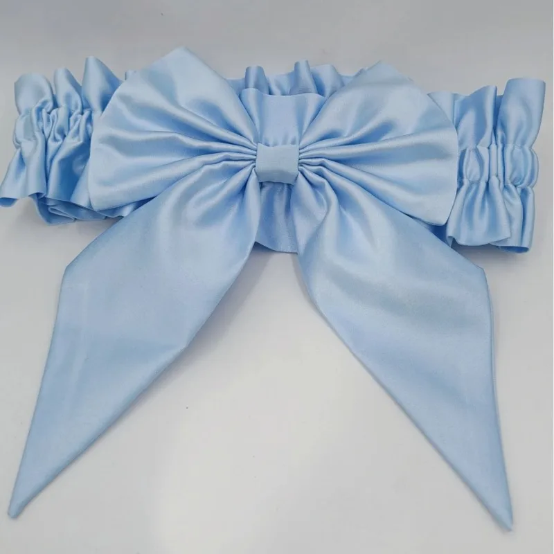 مجموعة وشاح وفيونكة من الساتان الفاخر - قماط تصوير لحديثي الولادة وإكسسوارات ديكور لحفلات الزفاف ropa de bebe niña beste Foto baby