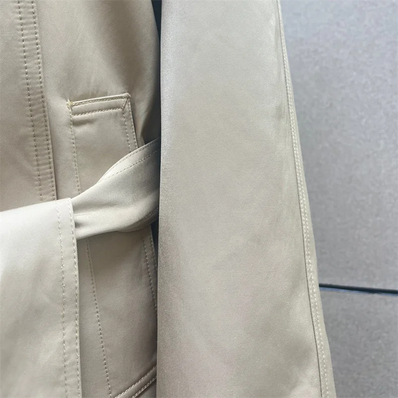 レディースウィンドブレーカー 新作 アシンメトリー スリムフィット レディースジャケット 秋2025 ベルト飾り コットン レディースコート y2k アウターウェア