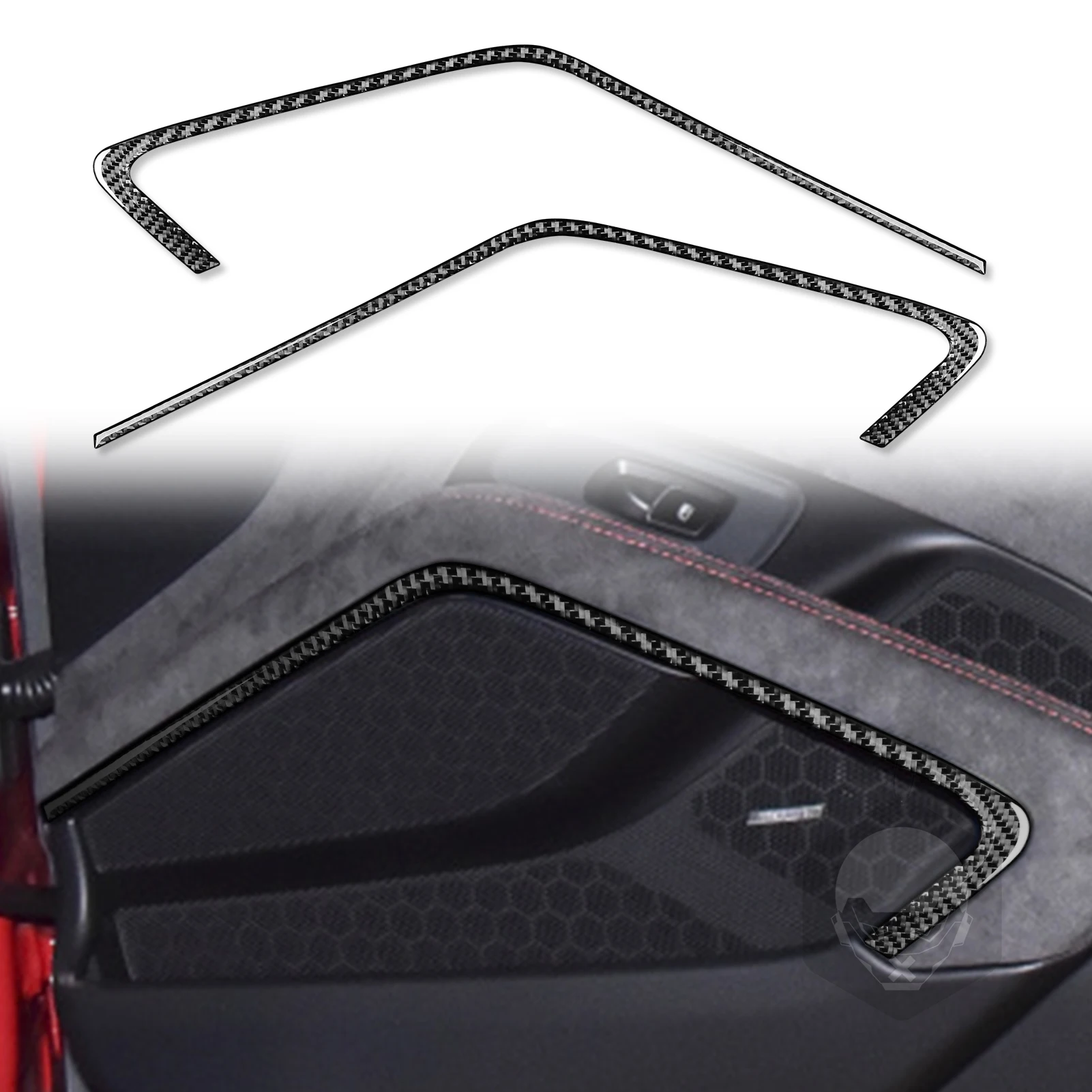 

for Porsche 718 982 Cayman Boxster T S 2016-2022 Door Trim Strip Decoration Cover Sticker Car Interior Accessories Carbon Fiber