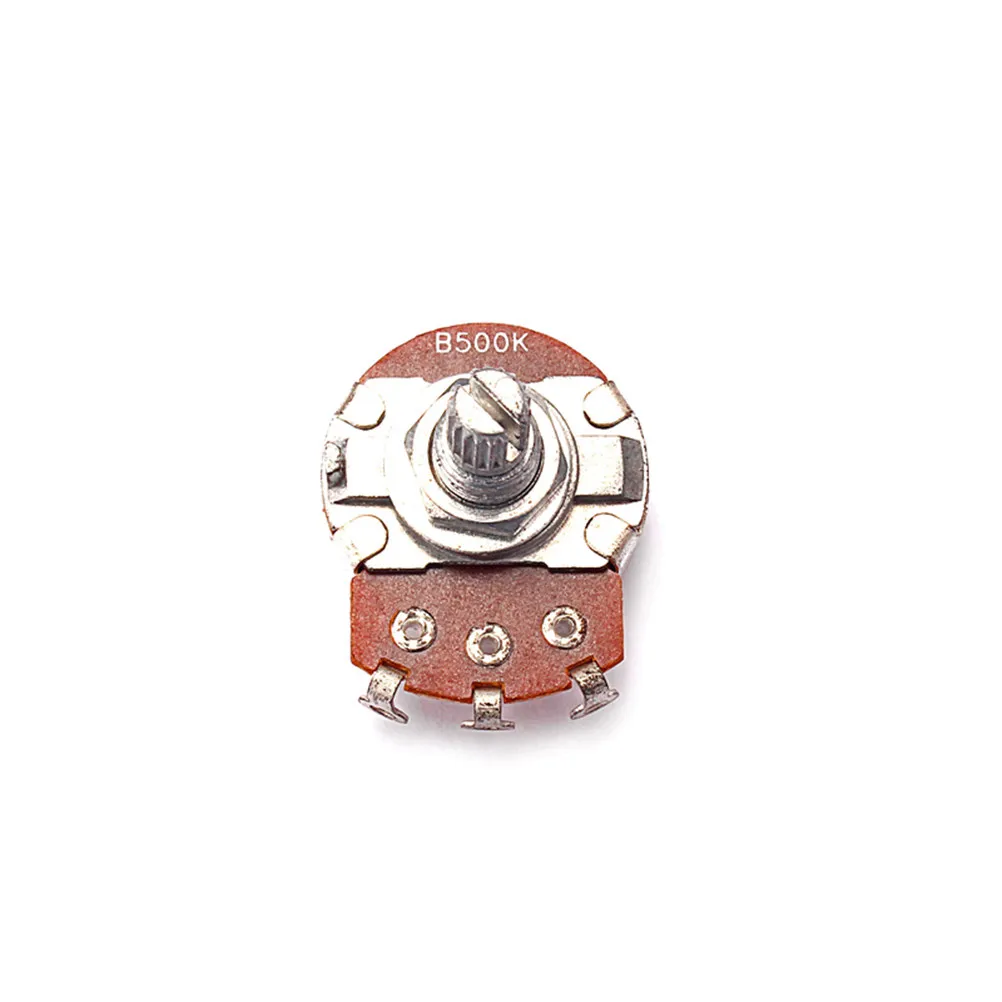 B500k Guitar Potentiometers Long Knurled Split Shaft Volume Tone Controls Solid Sturdy Replacement Audio-Potentiometers Guitar