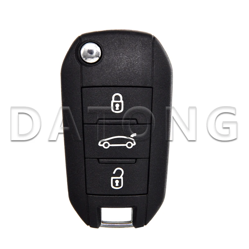 Datong świat kluczyk samochodowy z pilotem dla Peugeot 208 2008 308 508 Citroen C3 C4 C5 4A AES Chip 433.92FSK wymiana odwróć inteligentne sterowanie