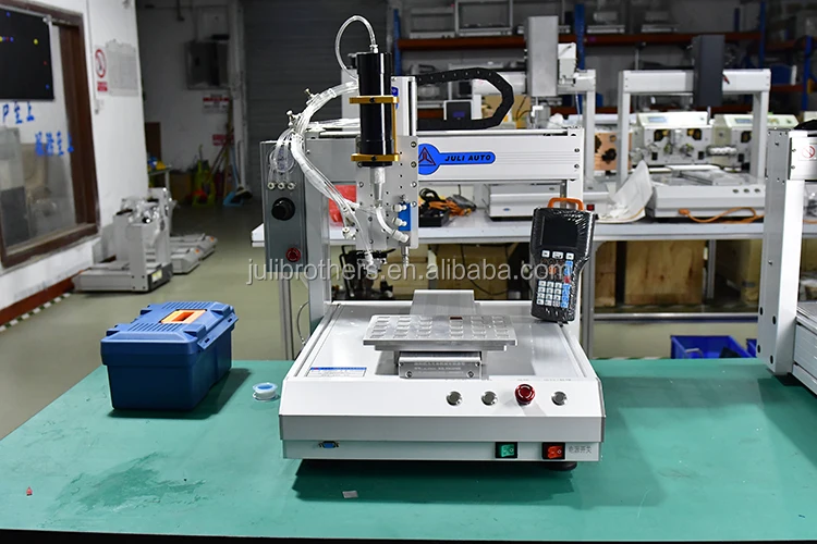 OEM Precise Electronic Product Silicon Glue Dispensing Machine Three Axis Glue Dispens Robot With Adsorption Patch Function