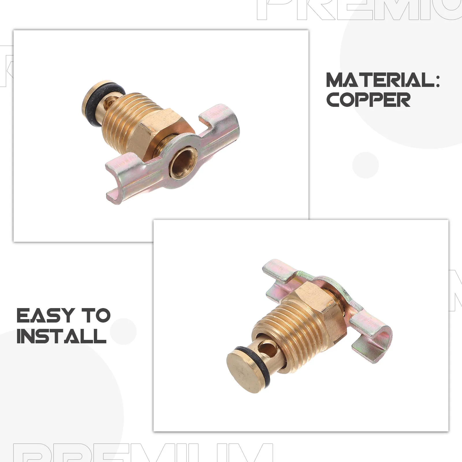 4Pcs Air Compressor Drain Valve Quiet Noiseless Screw Efficient Moisture Drain for Stable Performance and Easy Installation