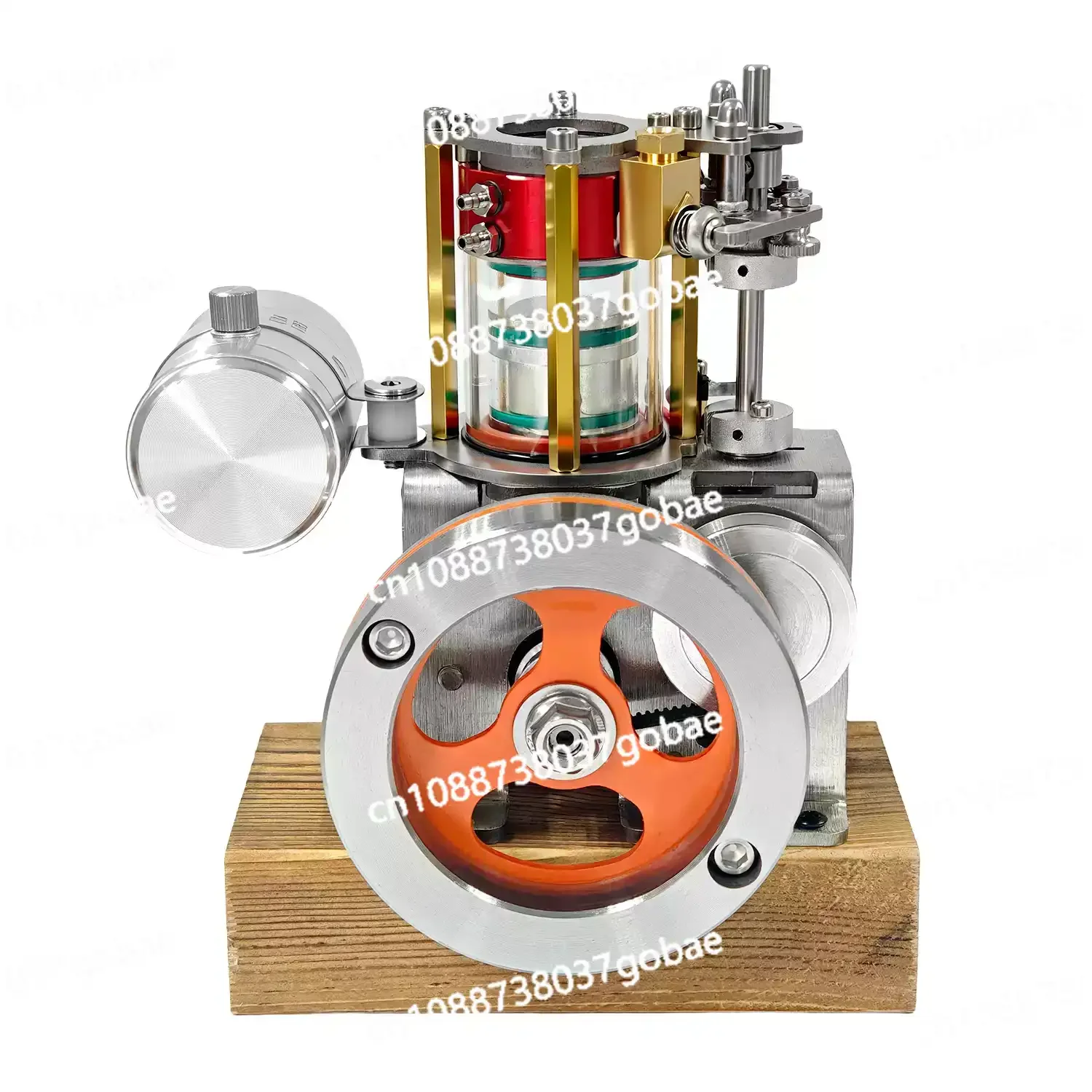 Vertical Water Cooled Engine Model Metal Single Cylinder Four Stroke Internal Combustion Engine DIY Toys Physics Experiment