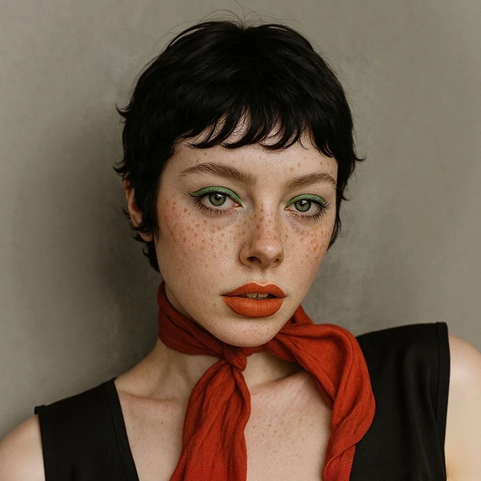 

6-дюймовый женский короткий прямой парик-пикси из бразильских натуральных волос, черный, полностью машинной работы, подходит для повседневного ношения