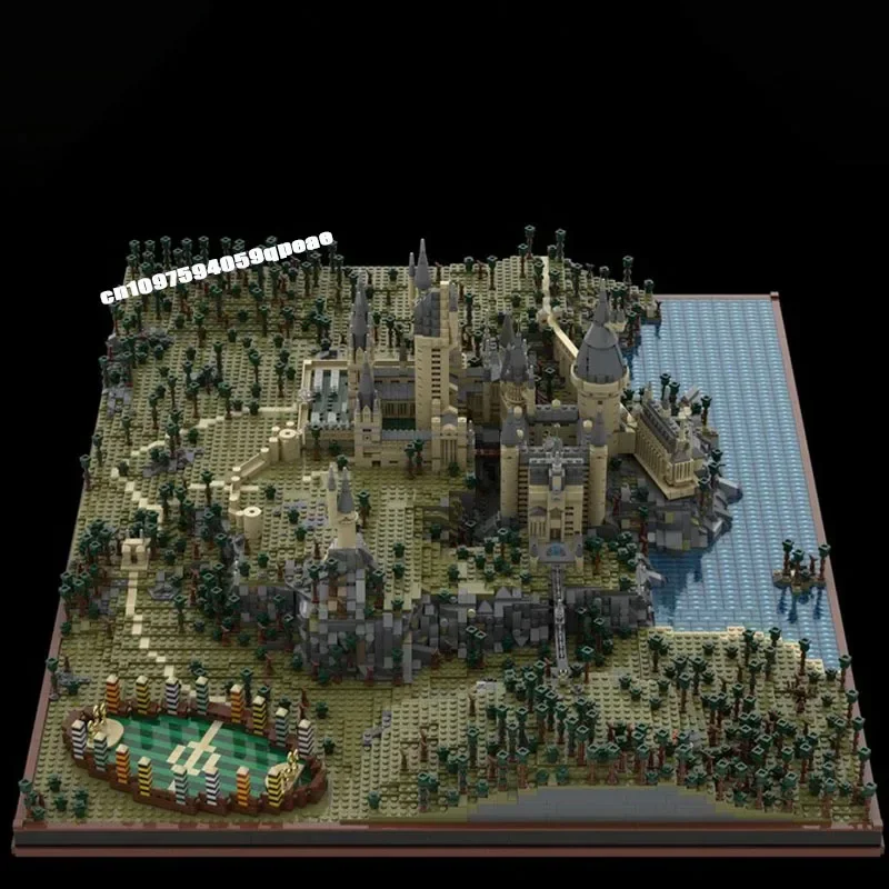 새로운 14880Pcs 유명한 마술 영화 Moc Hogwar Castle 최종 모델 사용자 정의 퍼즐 Diy 크리 에이 티브 아이디어 아이 장난감 생일 선물