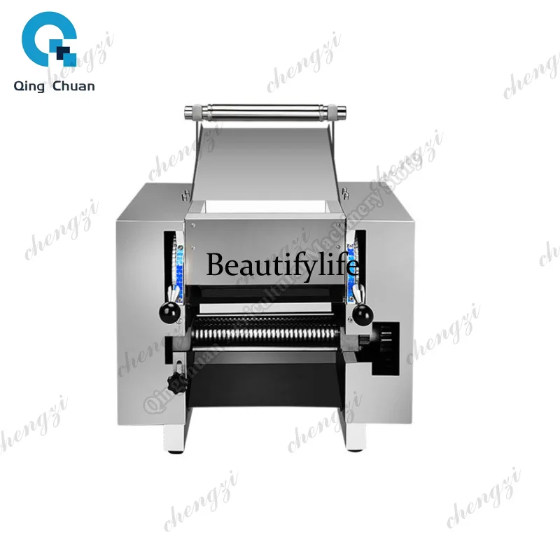 81Commercial Noodle Machine Desktop Stainless Steel Dough Rolling Kneading Machine Automatic Dumpling Wrapper Machine