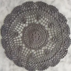 33cm HOT Lace Round Cotton Table Place Mat Dish Pad Cloth Crochet Placemat Cup Mug Tablecloth Tea Coaster Handmade Doily Kitchen