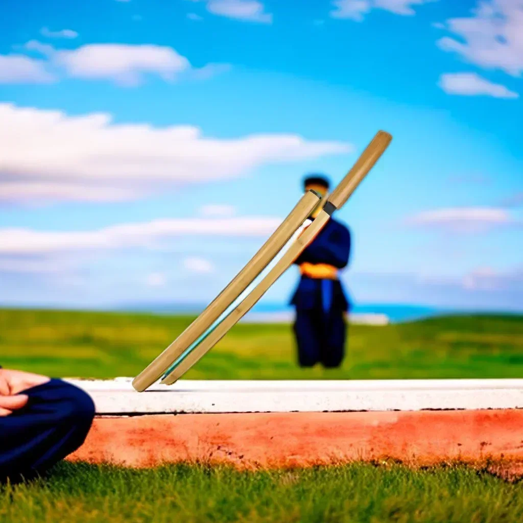 Couteau en bois non aiguisé K/h Samurai Arts martiaux Duel Veur Training