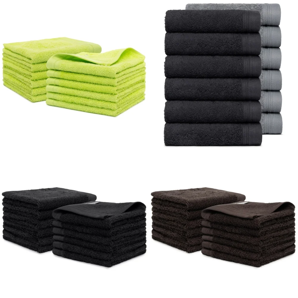 

towelPremium 12 Pcs Finger Tip Wash Cloths Towels 13 x 13 Soft Absorbent Reusable Face Towels for Women Men Baby Skincare Travel