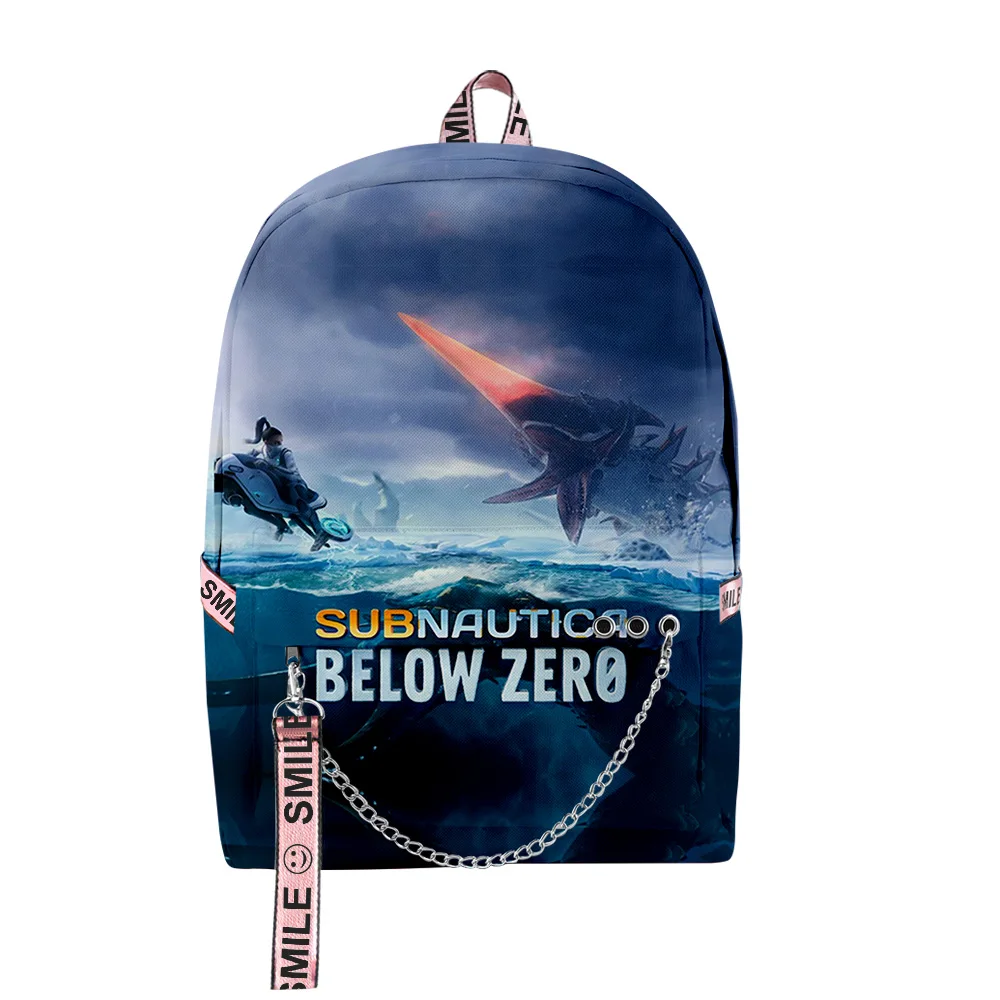 Hip Hop Popular Subnautica Below Zero School Bags Unisex 3D Print Oxford Waterproof Notebook multifunction Travel Backpacks