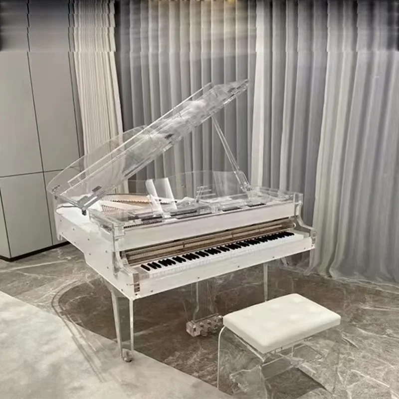 Fashion Concert Hall Hotel Piano Transparent Acrylic Grand Piano 88 keys Crystal Piano