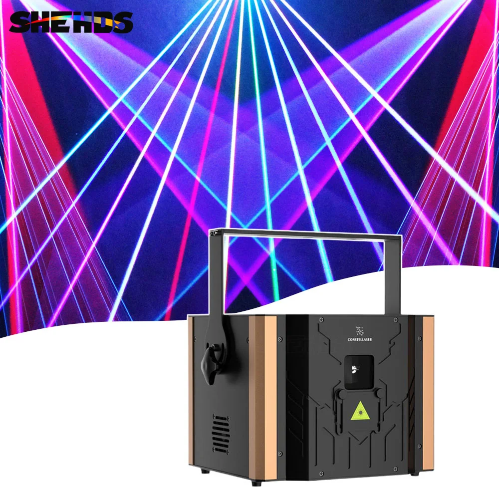 6W 12W RGB Laser Wedding Full Color 3D Animation Lazer ILDA Stage Light for DJ Disco Party Night Club