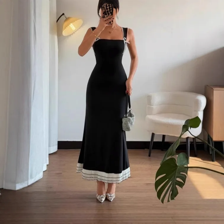 Ele 슬리밍 여름 Dr 섹시한 레이스 oulder 스트랩 여성 Faion 캐주얼 폴리 에스터 소재 H-Sle 가운 여성용