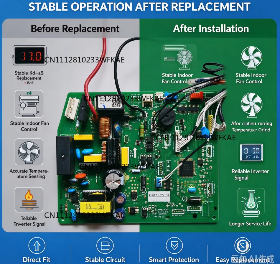 ACXA73-25910 Suitable for Panasonic air conditioner indoor unit frequency conversion main board circuit control board