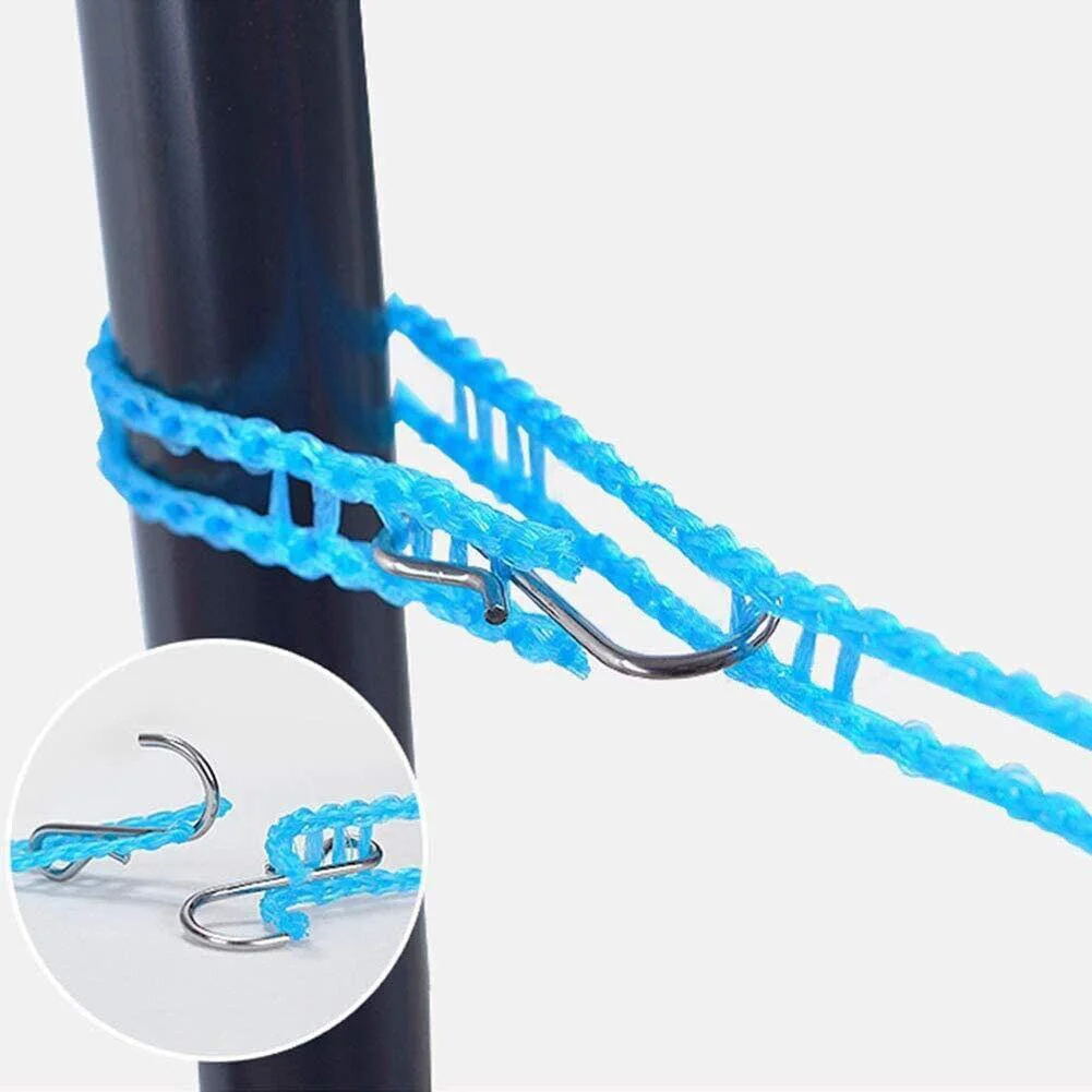 800cm Portable Anti-Skid Windproof Clothesline Fence-Type Clothesline Drying Quilt Rope Clothesline Outdoor Travel Clothesline