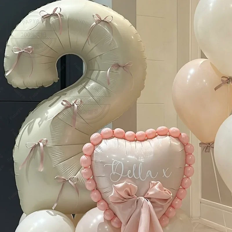 26pcs Cream White Themed Wedding Balloon Set for Adult Children Baby Shower Helium Globos Party Decoration Newborn Supplies Toys