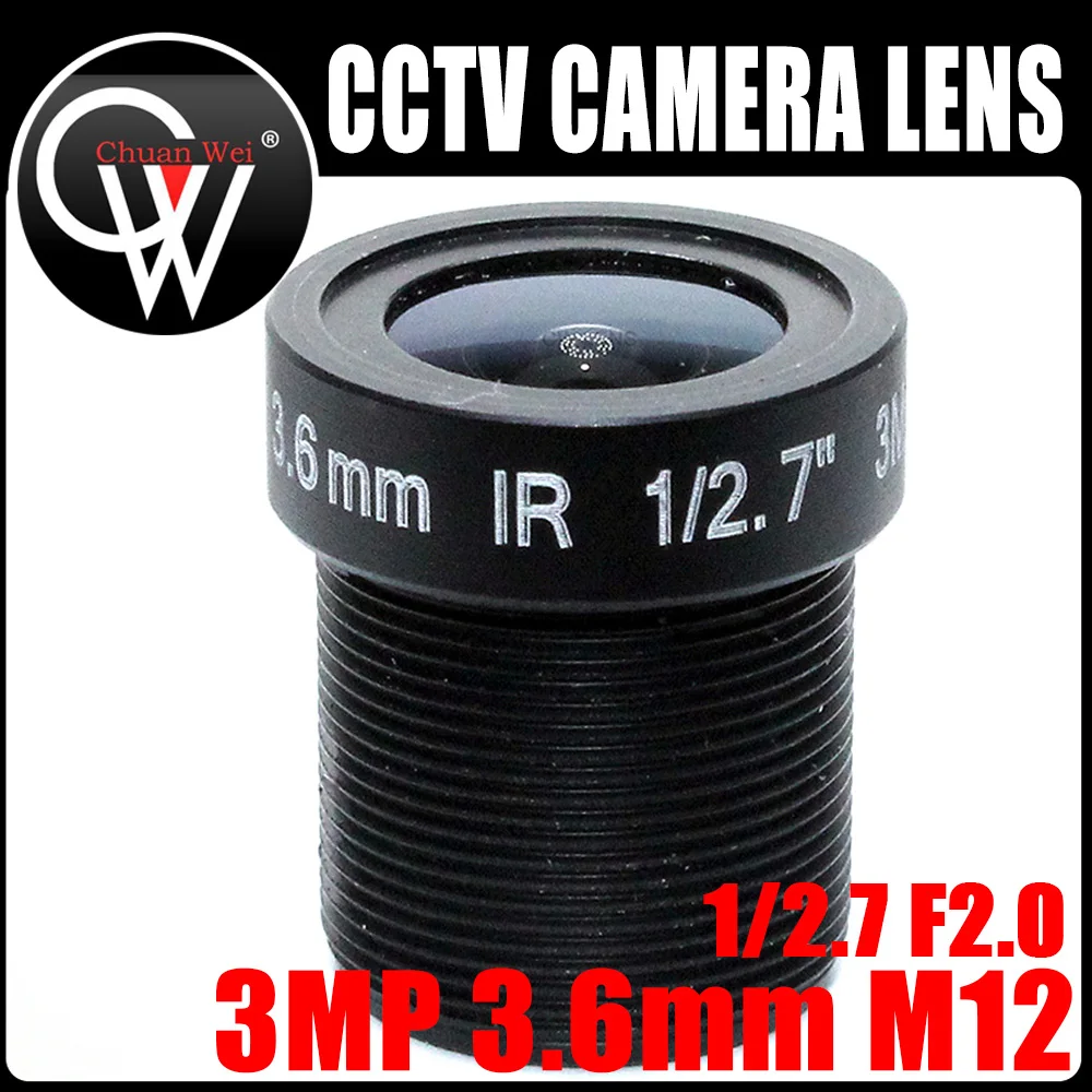 Optional 3MP 3.6mm 6mm 8mm m12 lens 1/2.7 M12 Mount Lens Infrared Night Vision for CCTV AHD HD WIFI IP Security Camera -B