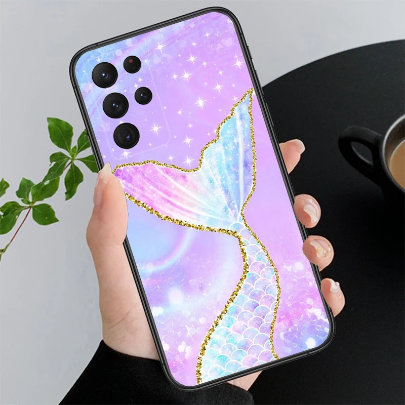 Mermaid scales Fish Scale Phone Case For Samsung A35 A55 A54 A15 A25 A05s A05 A22 A24 A52 A33 A34 M34 M14 M54 M23