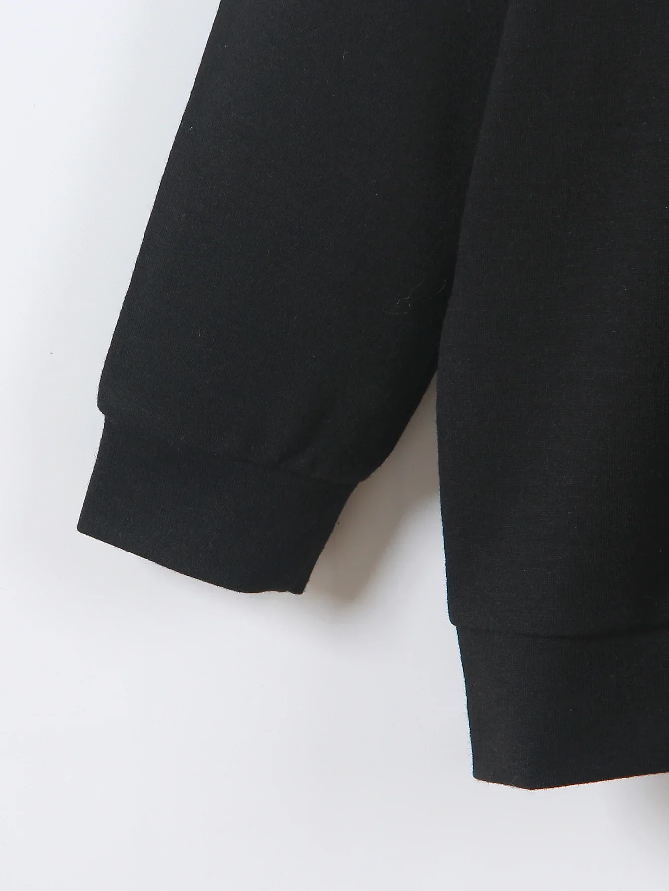 الخريف والشتاء عارضة أزياء عيد الميلاد 67 الكرتون المطبوعة هوديي أسود مناسبة للسفر اليومي