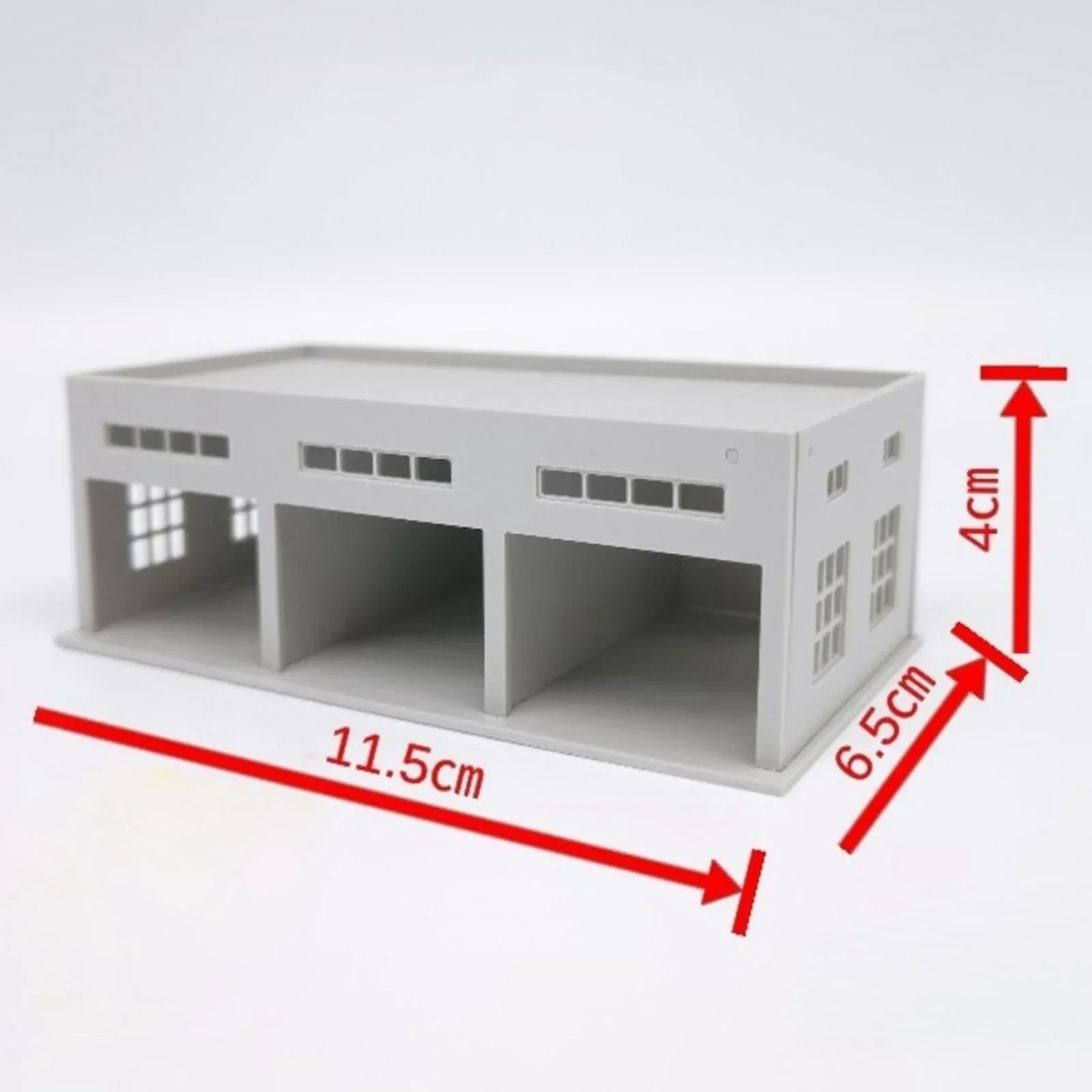 Outland Models Miniatures 3-Stall Large Garage for Trucks / Cars 1:64 model toys gifts for kids