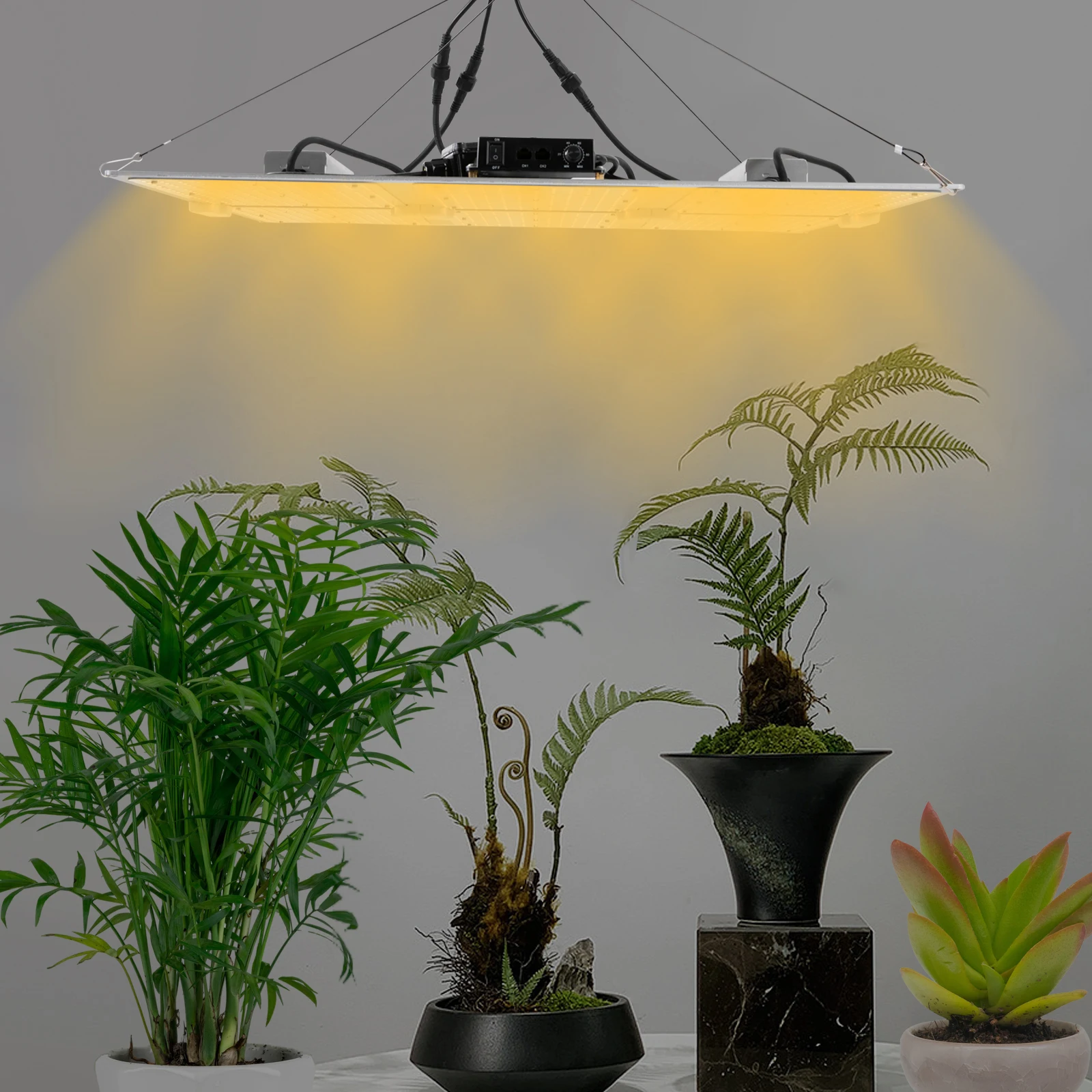 1200W LED Grow Light with Dimmable Full Spectrum,3000K+5000K+660nm for Veg/Flower Stages,ETL Certified