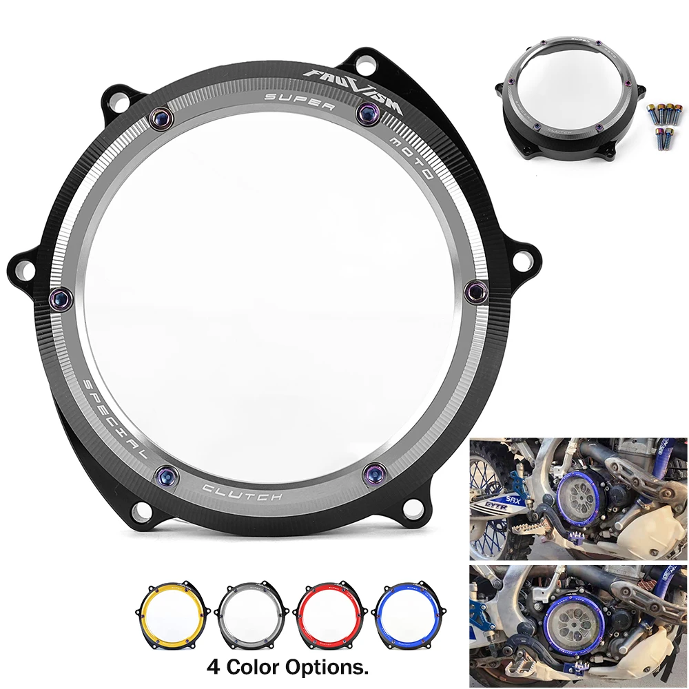 

YZ 250F 250 F CNC Engine Racing Clear Clutch Cover For Yamaha YZ250F 2019 2020 2021