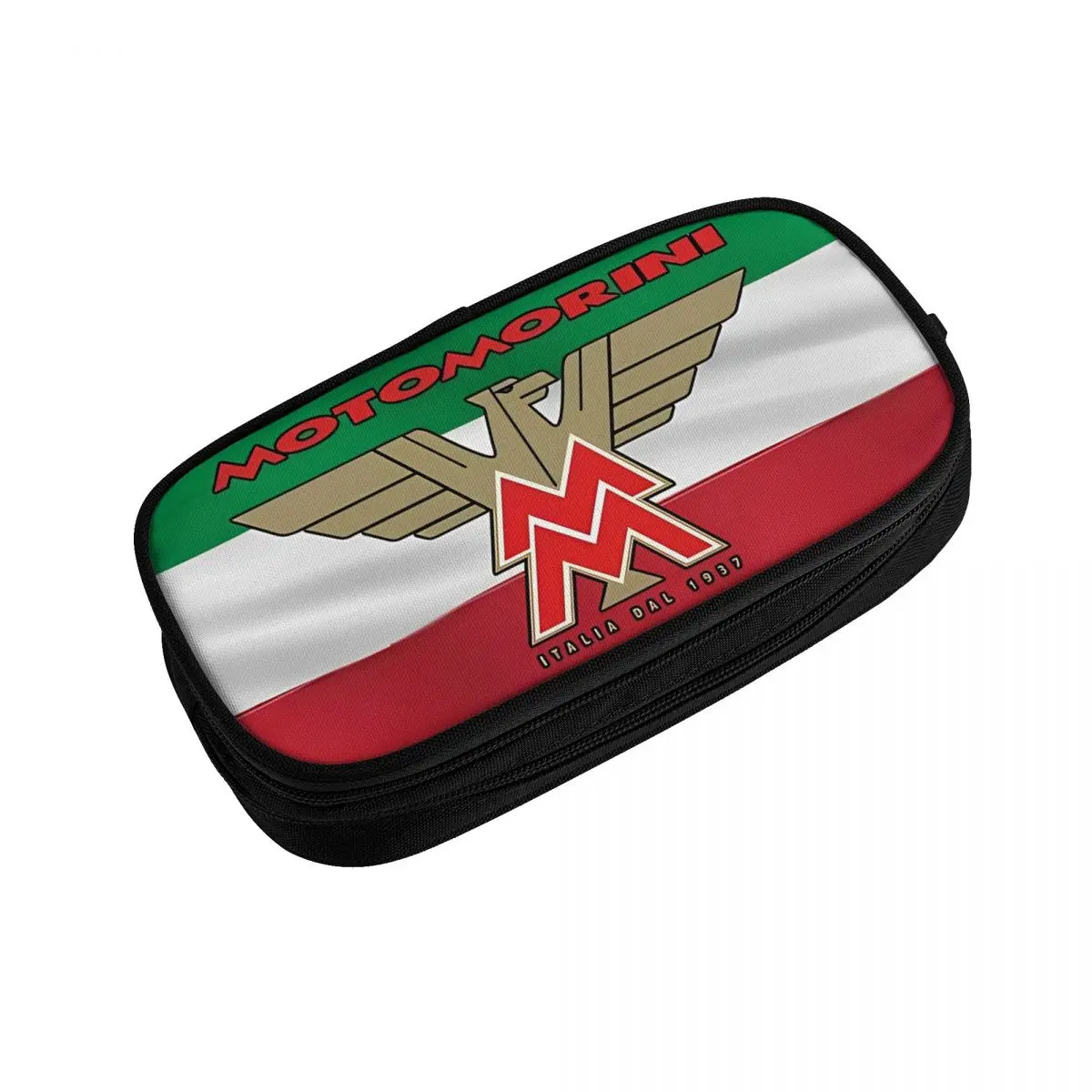 Classic Moto Morini Italian Flag Pencil Cases Pencil Pouch Pen for Student Big Capacity Bags Office Gift Accessories