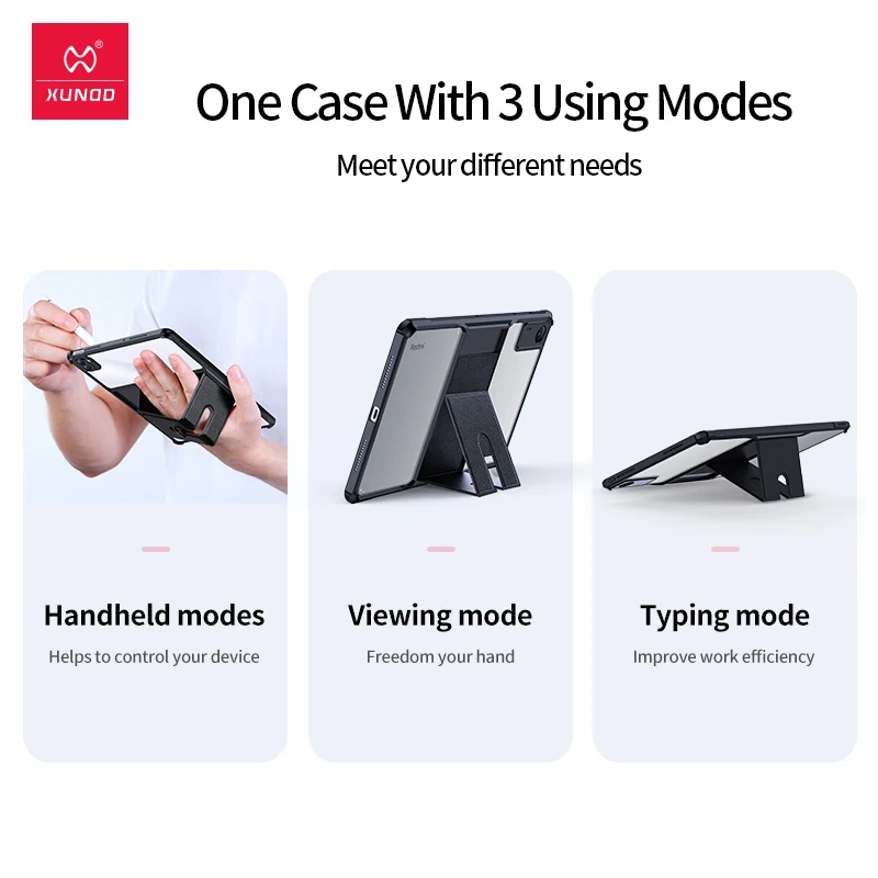Xundd Shockproof Case For Xiaomi Redmi Pad SE, Protective Tablet Cover Ultra-thin Holder Stand Shell For Redmi Pad 10.61 2022