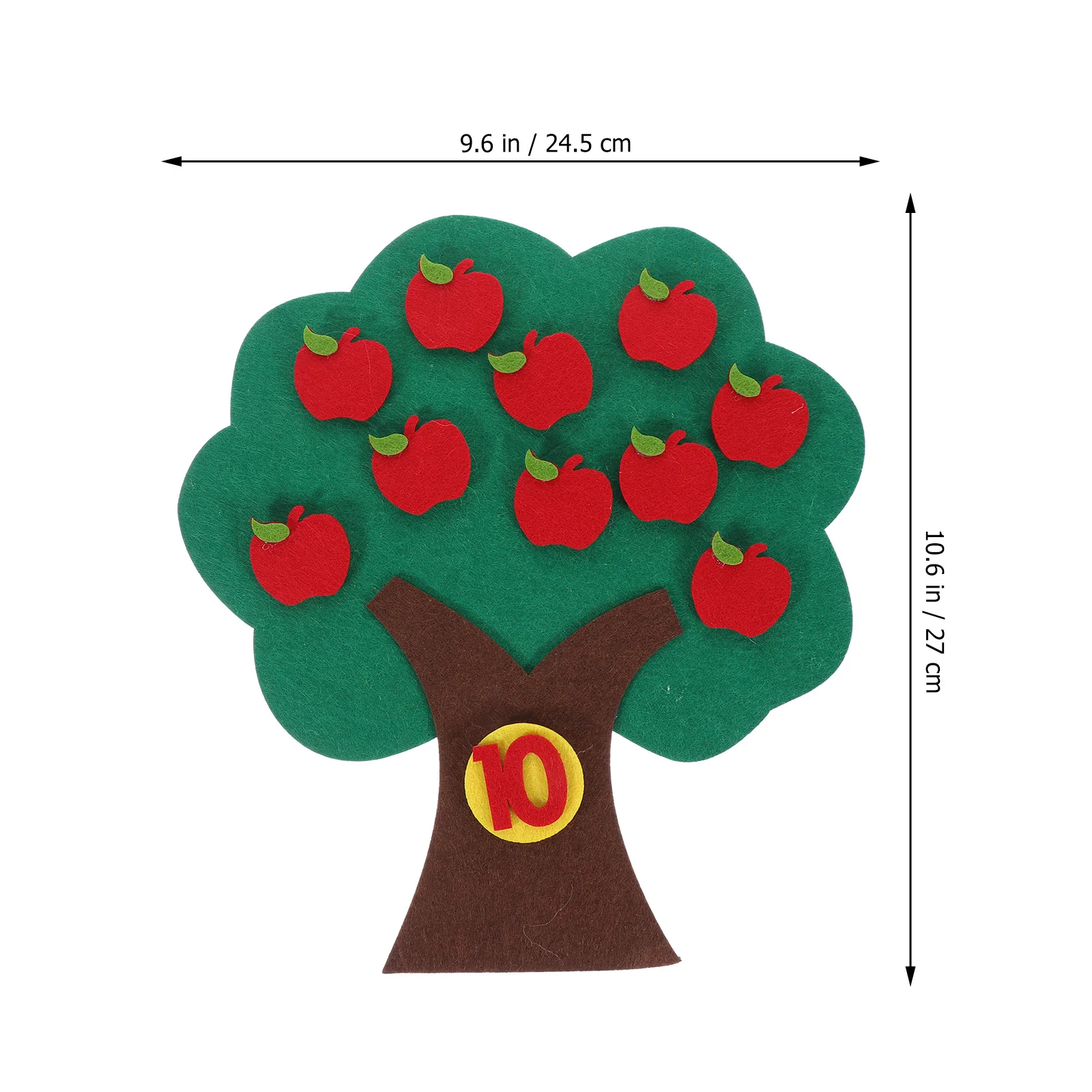 Christmas Apples Stickers Felt Kindergarten Toys Tree Digital Non-woven Educational