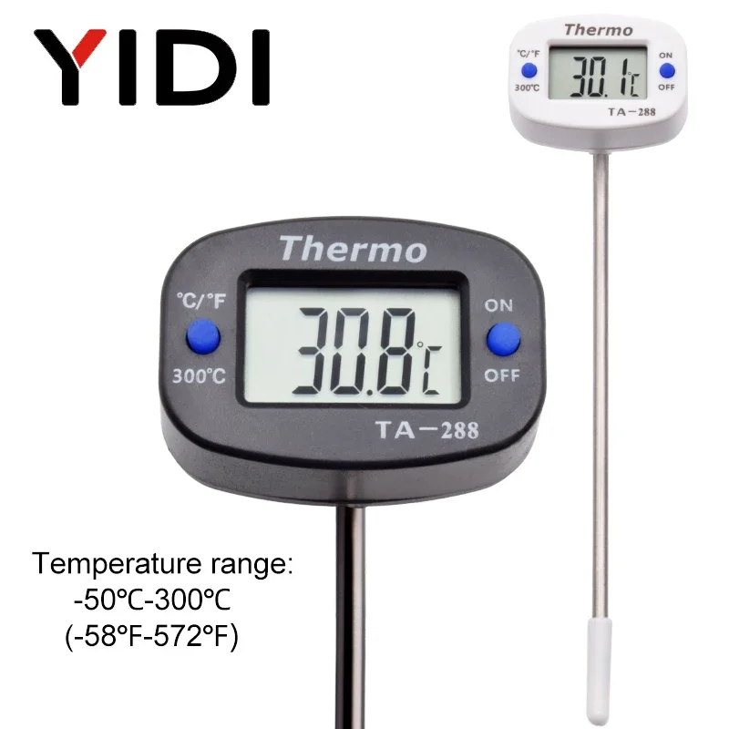 TA288 LCD termometro digitale per alimenti sonda per barbecue termometro forno latte acqua olio cucina cottura temperatura Tester Monitor Monitor