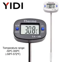 TA288 LCD Digital Food Thermometer BBQ Probe Thermometer Oven Milk Water Oil Kitchen Cooking Temperature Tester Meter Monitor