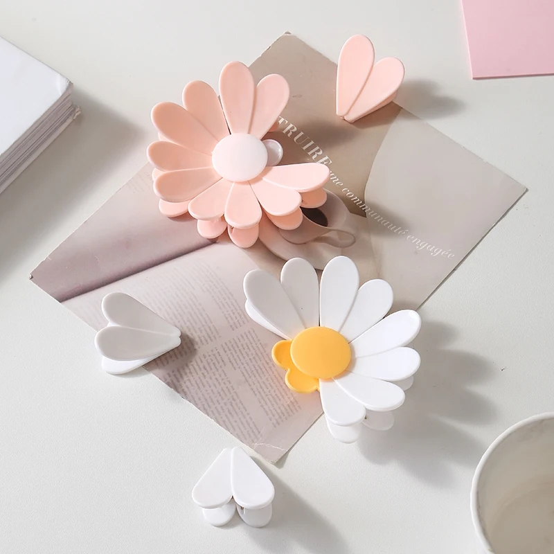 3D Double-Layer Sealing Clips for Kitchen Use, Lotus/Cherry Blossom Design Refrigerator Magnets for Moisture-Proof Bag Sealing