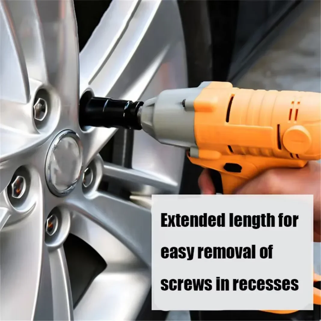 10PCS Deep Groove Socket Wrench Set Pneumatic Ratchet Socket Kit Professional Auto Maintenance Hand Tools
